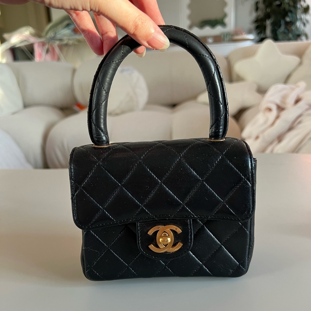 ❌SOLD❌Vintage Chanel Mini Kelly Top Handle Bag